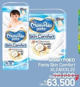 Promo Harga Mamy Poko Pants Skin Comfort XL24, XXL22 22 pcs - LotteMart