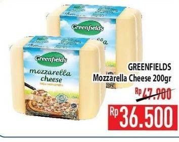 Promo Harga GREENFIELDS Cheese Mozzarella 200 gr - Hypermart