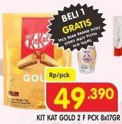 Promo Harga KIT KAT Chocolate 2 Fingers Gold 17 gr - Superindo