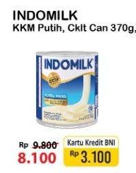 Promo Harga INDOMILK Susu Kental Manis Plain, Cokelat 370 gr - Alfamart