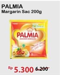 Promo Harga PALMIA Margarin Serbaguna 200 gr - Alfamart