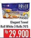 Promo Harga PASEO Kitchen Towel Elegant 3 roll - Hypermart