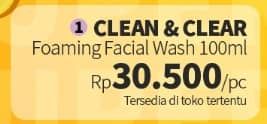 Promo Harga Clean & Clear Facial Wash Foaming 100 ml - Guardian