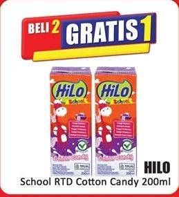 Promo Harga Hilo Susu UHT School Cotton Candy 200 ml - Hari Hari