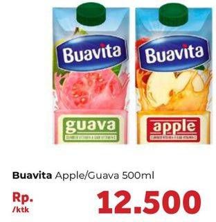 Promo Harga BUAVITA Fresh Juice Apple, Guava 500 ml - Carrefour