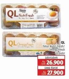 Promo Harga QL Telur Fresh NutriFresh, OmegaFresh 10 pcs - Lotte Grosir