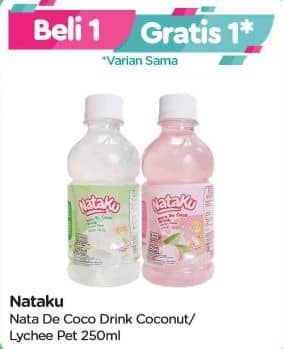Promo Harga Nataku Nata De Coco Drink Coconut, Lychee 250 ml - TIP TOP