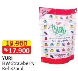 Promo Harga YURI Hand Soap Strawberry 375 ml - Alfamart
