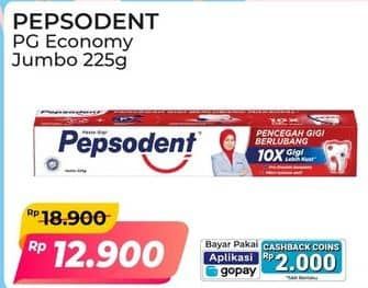 Promo Harga Pepsodent Pasta Gigi Pencegah Gigi Berlubang 225 gr - Alfamart