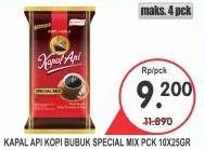 Promo Harga Kapal Api Kopi Bubuk Special per 10 sachet 25 gr - Superindo