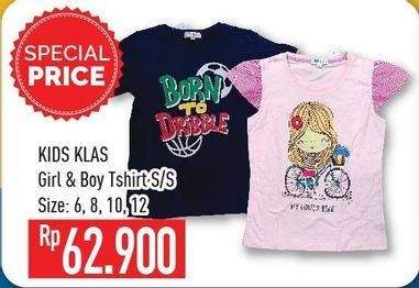 Promo Harga KIDS KLAS T-Shirt Girl, Boy  - Hypermart
