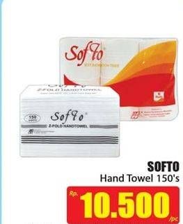 Promo Harga SOFTO Hand Towel 150 sheet - Hari Hari
