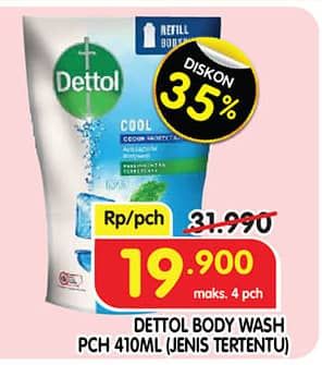 Promo Harga Dettol Body Wash 410 ml - Superindo
