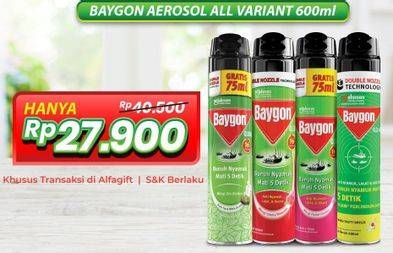 Promo Harga BAYGON Insektisida Cair All Variants 600 ml - Alfamart