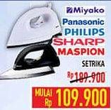Promo Harga MIYAKO/PANASONIC/PHILIPS/SHARP/MASPION Setrika  - Hypermart