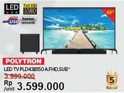 Promo Harga POLYTRON PLD-43B150 LED TV  - Carrefour