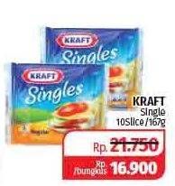 Promo Harga KRAFT Singles Cheese 10 pcs - Lotte Grosir