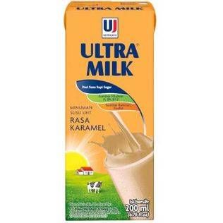 Promo Harga Ultra Milk Susu UHT Karamel 200 ml - Alfamart