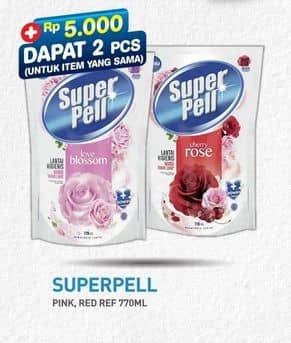 Promo Harga Super Pell Pembersih Lantai Love Blossom, Cherry Rose 770 ml - Hypermart