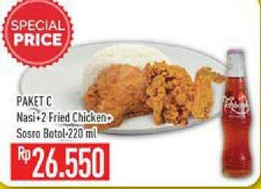 Promo Harga Nasi + Fried Chicken + Sosro Teh Botol  - Hypermart