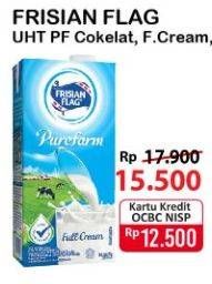 Promo Harga FRISIAN FLAG Susu UHT Purefarm Swiss Chocolate, Full Cream 900 ml - Alfamart