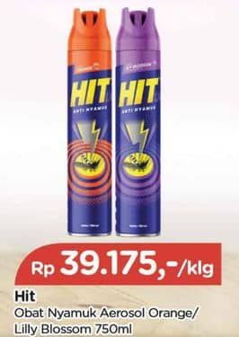 Promo Harga HIT Aerosol Orange, Lilly Blossom 675 ml - TIP TOP