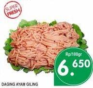 Promo Harga Daging Giling Ayam per 100 gr - Superindo