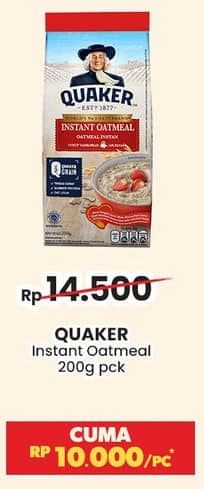 Promo Harga Quaker Oatmeal Instant 200 gr - Indomaret