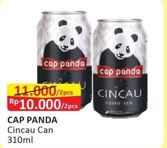 Promo Harga CAP PANDA Minuman Kesehatan per 2 kaleng 320 ml - Alfamart