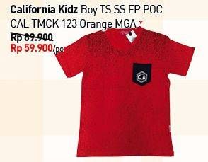 Promo Harga CALIFORNIA KIDS Boy TS SS FP P0C CA TMCK 123 Orange MGA  - Carrefour