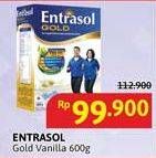 Promo Harga Entrasol Gold Susu Bubuk Vanilla 600 gr - Alfamidi