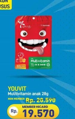 Promo Harga Youvit Multivitamin Anak 7 pcs - Hypermart