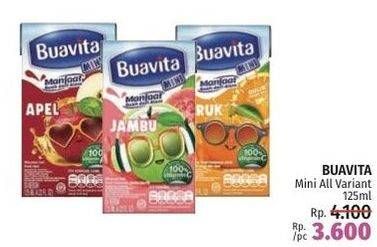 Promo Harga Buavita Fresh Juice All Variants 125 ml - LotteMart