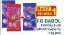 Promo Harga Big Babol Filifolly Gum Strawberry, Tutti Fruity 11 gr - Indomaret