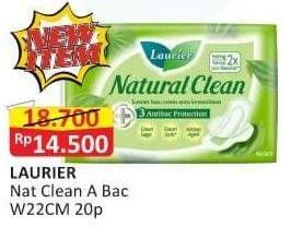 Promo Harga Laurier Natural Clean Wing 22cm 20 pcs - Alfamart