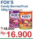 Promo Harga FOXS Crystal Candy Berries, Fruit 180 gr - Indomaret