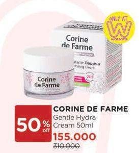 Promo Harga CORINE DE FARME Gentle Hydrating Cream 50 ml - Watsons