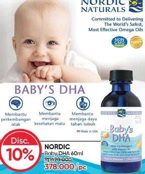 Promo Harga NORDIC NATURALS Baby DHA 60 ml - Guardian