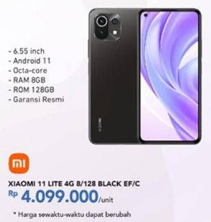 Promo Harga XIAOMI 11Lite 4G 1 pcs - Carrefour