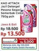 Promo Harga Attack Jaz1 DeterGel Semerbak Cinta, Pesona Segar 750 ml - Indomaret