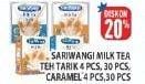 Promo Harga SARIWANFI Milk Tea Teh Tarik 4pcs / 30pcs  - Hypermart