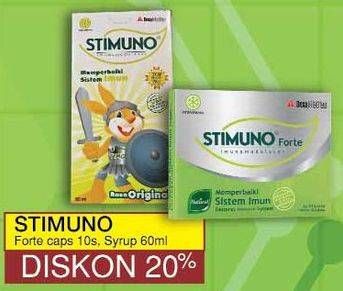 Promo Harga Stimuno Forte Restores Immune System Capsule / Syrup  - Yogya