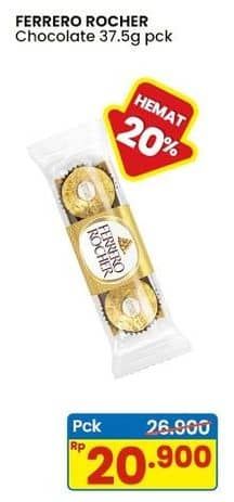 Promo Harga Ferrero Rocher Chocolate T-3 35 gr - Indomaret