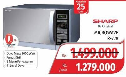 Promo Harga SHARP Microwave R-728 25 ltr - Lotte Grosir
