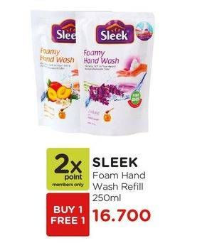Promo Harga SLEEK Foamy Hand Wash 250 ml - Watsons