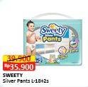 Promo Harga Sweety Silver Pants L18+2  - Alfamart