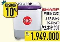 Promo Harga Sharp ES-T85CR | Washing Machine  - Hypermart