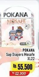 Promo Harga Pokana Mosafe Sap Diapers XL22 22 pcs - Alfamart