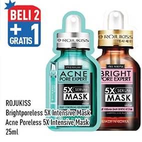 Promo Harga Rojukiss Pore Expert 5X Serum Mask Bright, Acne 25 ml - Hypermart