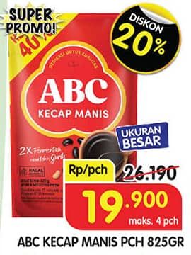Promo Harga ABC Kecap Manis 825 ml - Superindo
